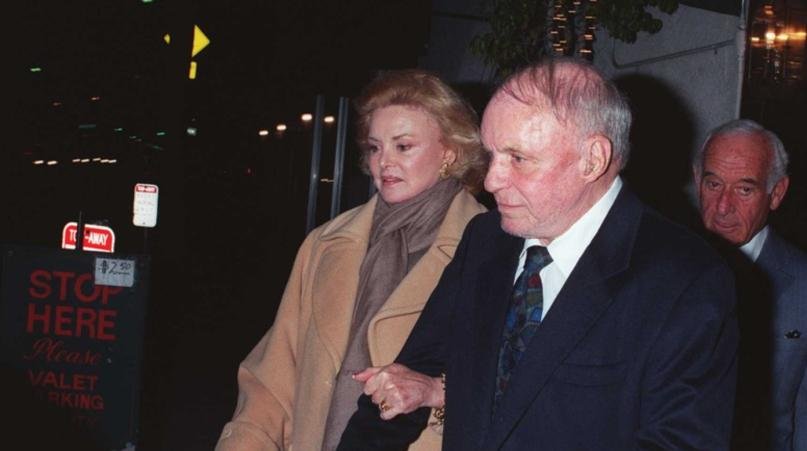Frank Sinatra, out for dinner with last wife, Barbara Marx