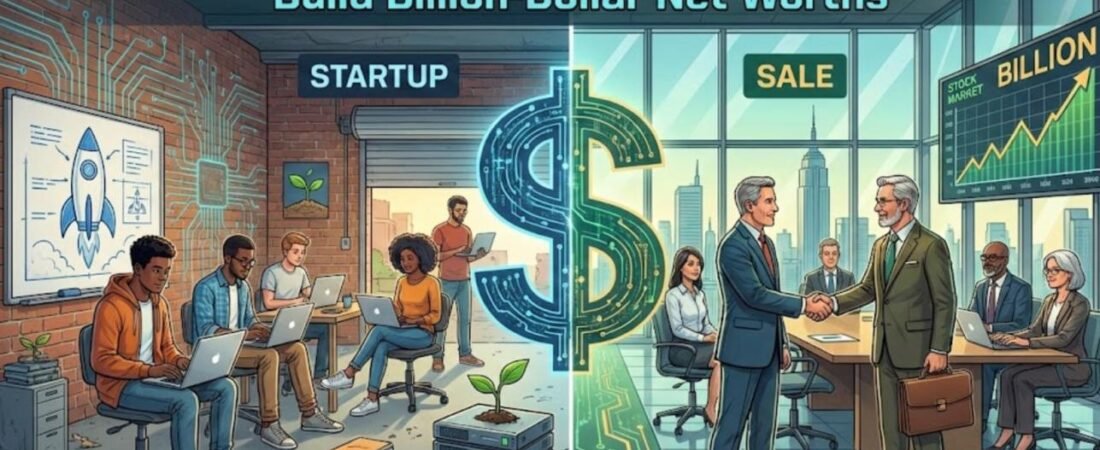 From Startup to Sale: How Tech Entrepreneurs Build Billion-Dollar Net Worths