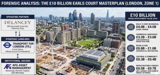 The £10 Billion Earls Court Masterplan: The Urban Economics Behind London’s Largest Zone 1 Redevelopment