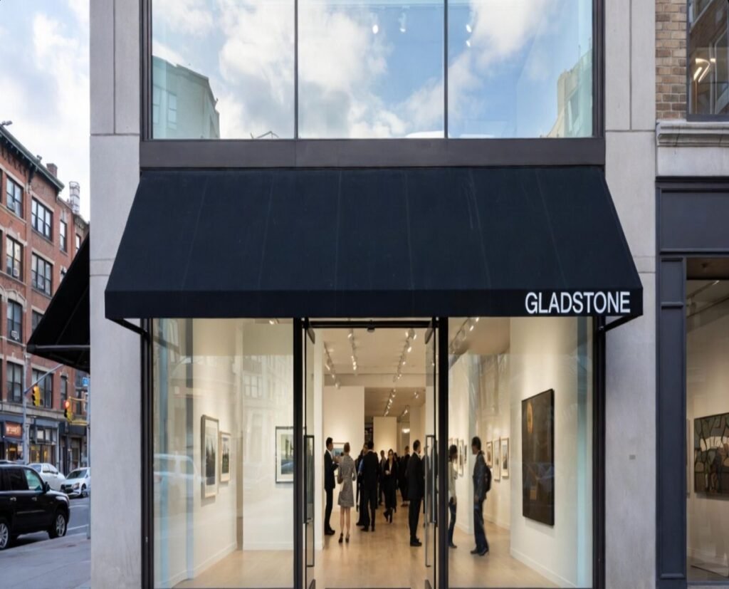 Exterior view of the Gladstone Gallery in New York, the blue-chip contemporary art institution where Cooke Maroney served as Director-at-Large.