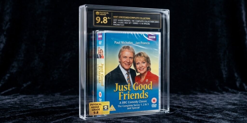 A graded, pristine Eureka Complete Collection DVD set of Just Good Friends, presented as a high-value physical asset hedge.